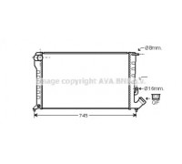 Радиатор, охлаждение двигателя AVA QUALITY COOLING CNA2194 CNA2194 AVA QUALITY COOLING - купить в магазине запчастей по Украине