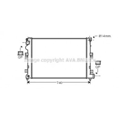 Радиатор, охлаждение двигателя CNA2208 AVA QUALITY COOLING - купить в магазине запчастей по Украине