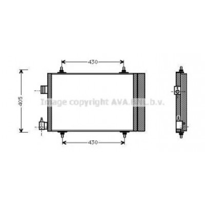 Конденсатор, кондиционер CNA5173D AVA QUALITY COOLING - купить в магазине запчастей по Украине