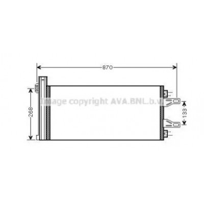 Конденсатор, кондиционер CNA5248D AVA QUALITY COOLING - купить в магазине запчастей по Украине