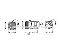 Компрессор, кондиционер AVA QUALITY COOLING CNK019 CNK019 AVA QUALITY COOLING - купить в магазине запчастей по Украине