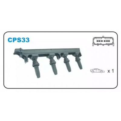 Катушка зажигания CPS33 JANMOR - купить в магазине запчастей по Украине