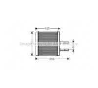 Теплообменник, отопление салона AVA QUALITY COOLING CT6042 CT6042 AVA QUALITY COOLING - купить в магазине запчастей по Украине