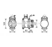 Компрессор, кондиционер AVA QUALITY COOLING CTK041 CTK041 AVA QUALITY COOLING - купить в магазине запчастей по Украине