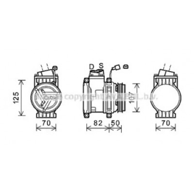 Компрессор, кондиционер CTK041 AVA QUALITY COOLING - купить в магазине запчастей по Украине