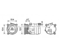 CTK054 AVA QUALITY COOLING - купить в магазине запчастей по Украине