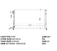 Радиатор, охлаждение двигателя THERMOTEC D7F021TT D7F021TT THERMOTEC - купить в магазине запчастей по Украине
