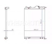 Радиатор, охлаждение двигателя THERMOTEC D7R016TT D7R016TT THERMOTEC - купить в магазине запчастей по Украине