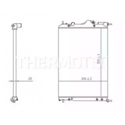 Радиатор, охлаждение двигателя D7R016TT THERMOTEC - купить в магазине запчастей по Украине