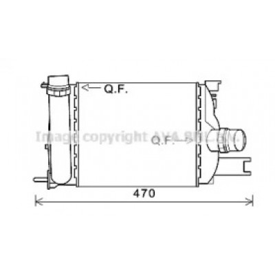 Интеркулер DA4013 AVA QUALITY COOLING - купить в магазине запчастей по Украине