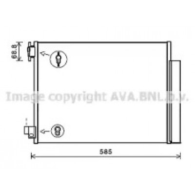 Конденсатор, кондиционер DA5011D AVA QUALITY COOLING - купить в магазине запчастей по Украине