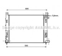 Радиатор, охлаждение двигателя AVA QUALITY COOLING DAA2007 DAA2007 AVA QUALITY COOLING - купить в магазине запчастей по Украине