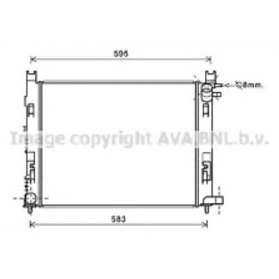 Радиатор, охлаждение двигателя DAA2007 AVA QUALITY COOLING - купить в магазине запчастей по Украине