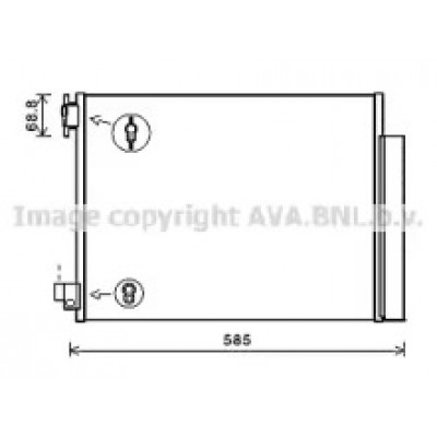 Конденсатор, кондиционер DAA5011D AVA QUALITY COOLING - купить в магазине запчастей по Украине