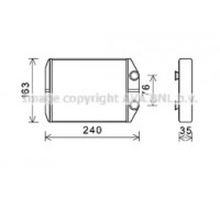 DAA6014 AVA QUALITY COOLING - купить в магазине запчастей по Украине