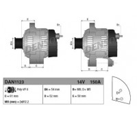 Генератор DENSO DAN1123 DAN1123 DENSO - купить в магазине запчастей по Украине