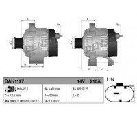 Генератор DENSO DAN1127 DAN1127 DENSO - купить в магазине запчастей по Украине