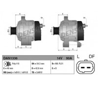 DAN1336 DENSO - купить в магазине запчастей по Украине