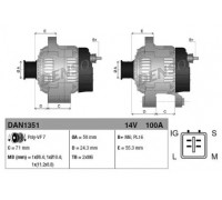 Генератор DENSO DAN1351 DAN1351 DENSO - купить в магазине запчастей по Украине