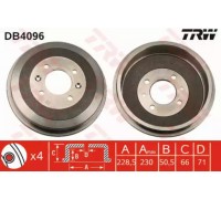 Тормозной барабан TRW DB4096 DB4096 TRW - купить в магазине запчастей по Украине