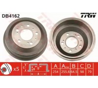 Тормозной барабан TRW DB4162 DB4162 TRW - купить в магазине запчастей по Украине