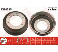 Тормозной барабан TRW DB4315 DB4315 TRW - купить в магазине запчастей по Украине
