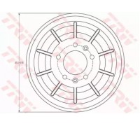 Тормозной барабан TRW DB4405 DB4405 TRW - купить в магазине запчастей по Украине