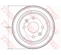 Тормозной барабан TRW DB4442 DB4442 TRW - купить в магазине запчастей по Украине