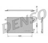 Конденсатор, кондиционер DENSO DCN02017 DCN02017 DENSO - купить в магазине запчастей по Украине