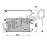 Конденсатор, кондиционер DENSO DCN02020 DCN02020 DENSO - купить в магазине запчастей по Украине