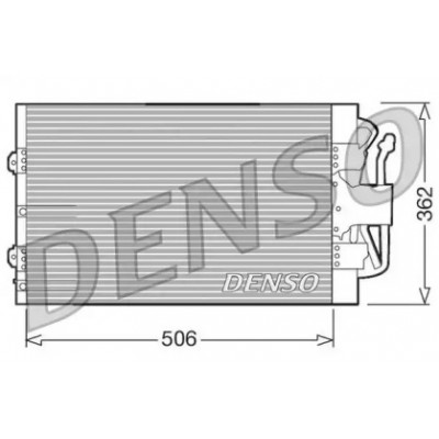 Конденсатор, кондиционер DCN10004 DENSO - купити в магазині запчастин по Україні