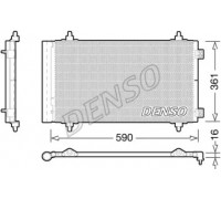 Конденсатор, кондиционер DENSO DCN21018 DCN21018 DENSO - купить в магазине запчастей по Украине