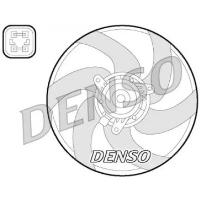 Вентилятор, охлаждение двигателя DER21022 DENSO - купить в магазине запчастей по Украине