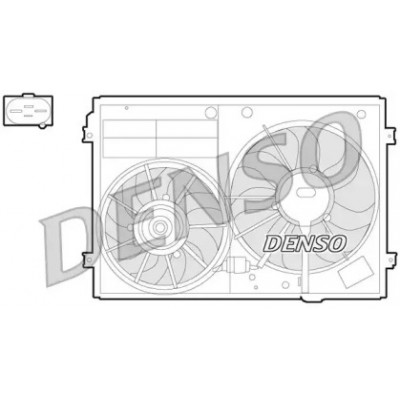 Вентилятор, охлаждение двигателя DER32012 DENSO - купить в магазине запчастей по Украине
