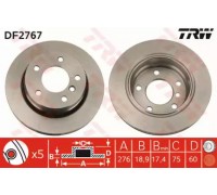 Тормозной диск TRW DF2767 DF2767 TRW - купить в магазине запчастей по Украине