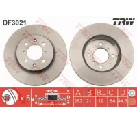 Тормозной диск TRW DF3021 DF3021 TRW - купить в магазине запчастей по Украине
