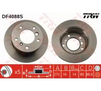 Тормозной диск TRW DF4088S DF4088S TRW - купить в магазине запчастей по Украине