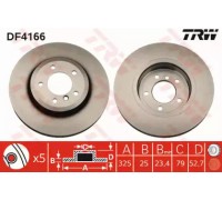 Тормозной диск TRW DF4166 DF4166 TRW - купить в магазине запчастей по Украине