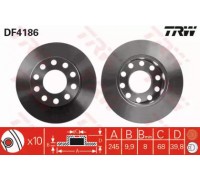 Тормозной диск TRW DF4186 DF4186 TRW - купить в магазине запчастей по Украине