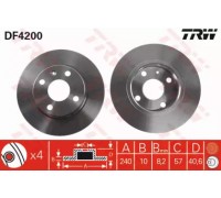 Тормозной диск TRW DF4200 DF4200 TRW - купить в магазине запчастей по Украине