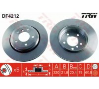 Тормозной диск TRW DF4212 DF4212 TRW - купить в магазине запчастей по Украине