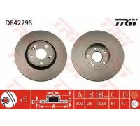 Тормозной диск TRW DF4229S DF4229S TRW - купить в магазине запчастей по Украине