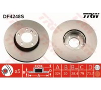 Тормозной диск TRW DF4248S DF4248S TRW - купить в магазине запчастей по Украине