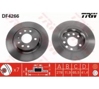 Тормозной диск TRW DF4266 DF4266 TRW - купить в магазине запчастей по Украине
