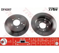 Тормозной диск TRW DF4287 DF4287 TRW - купить в магазине запчастей по Украине