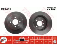 Тормозной диск TRW DF4401 DF4401 TRW - купить в магазине запчастей по Украине