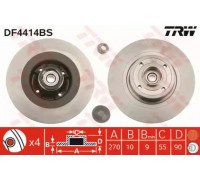 Тормозной диск TRW DF4414BS DF4414BS TRW - купить в магазине запчастей по Украине