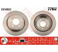 Тормозной диск TRW DF4802 DF4802 TRW - купить в магазине запчастей по Украине