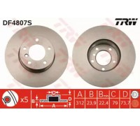 Тормозной диск TRW DF4807S DF4807S TRW - купить в магазине запчастей по Украине