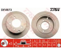Тормозной диск TRW DF4973 DF4973 TRW - купить в магазине запчастей по Украине